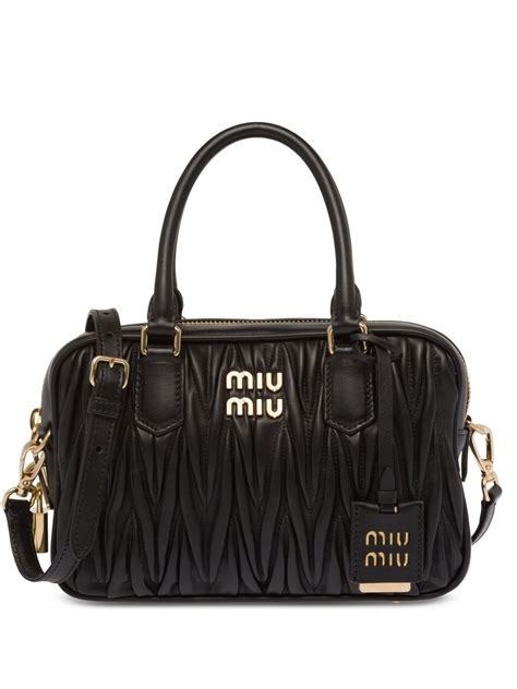 miu miu denim tote|Leather and Woven Designer Tote Bags For Women .